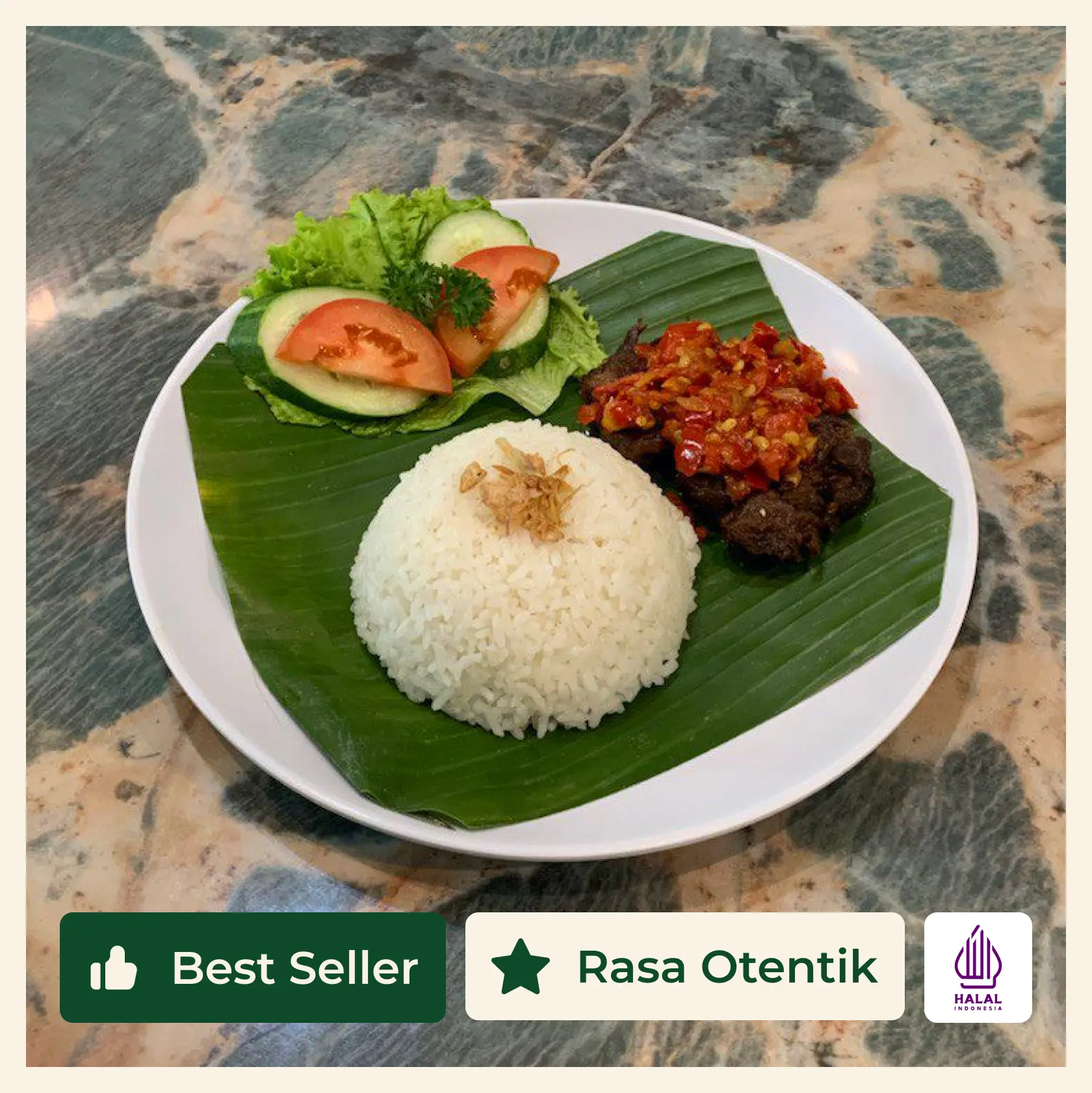 Menu Nasi Dendeng Balado